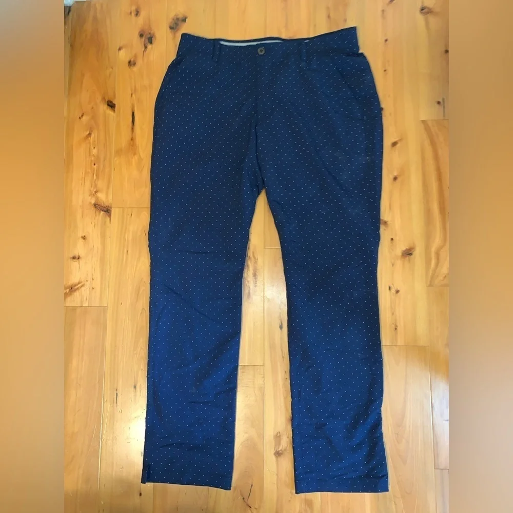 Mens Navy Blue Polka Dot under armour Pants